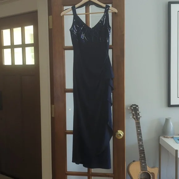 Alex Evenings | Dresses | Blue Cocktail Evening Dress With Jacket